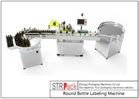 Máquinas de etiquetado cuadradas redondas autas-adhesivo de la etiqueta engomada de la botella con el formato flexible