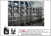 El alto tipo linear líquido automático 12 de la máquina de rellenar que hace espuma va a la botella del ANIMAL DOMÉSTICO