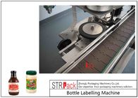 Máquina de etiquetado auta-adhesivo vertical de la botella redonda con el control 120 BPM del PLC