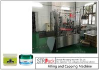 relleno del tarro de la crema de la loción 10g-100g y máquina que capsula para la industria de los cosméticos