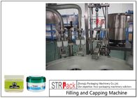 relleno del tarro de la crema de la loción 10g-100g y máquina que capsula para la industria de los cosméticos