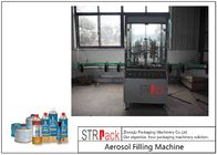 Capacidad automática rotatoria 3600CPH de la máquina de rellenar del gas del aerosol para el gas del butano