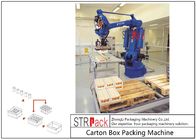 Sistema que empalieta del robot automático del cartón para el amontonamiento de la química alimenticia de la industria