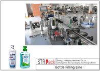 La línea de envasado del enjuague con la botella descifra, máquina de rellenar, máquina que capsula, etiquetadora para el llenador líquido
