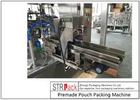 Líquido bolso-dado automático de la empaquetadora del doypack y empaquetadora 380V de la goma presión de aire de 3 fases