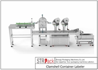 STR-ALS Máquina etiquetadora de botellas Clamshell Container Labeler 95 - 120 Pcs/Min