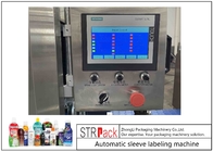 Máquina de etiquetado de botellas de calefacción automática con aplicador de manga retráctil de túnel de vapor