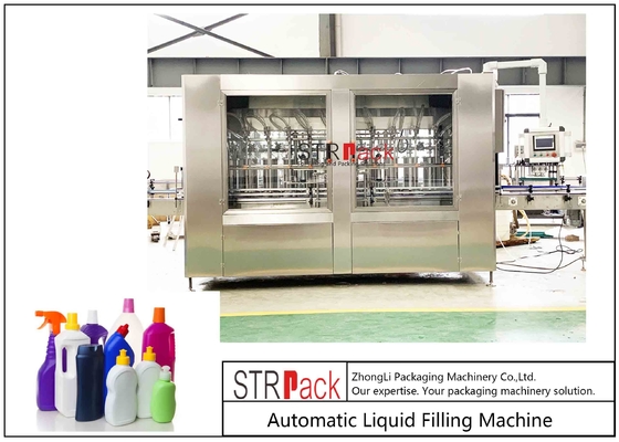 Máquina de rellenar líquida automática de la cabeza multi de la alta exactitud para el agua y la sustancia química diaria