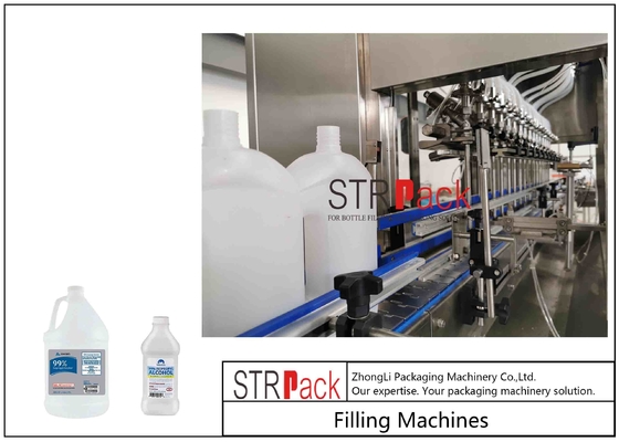 Máquina de rellenar linear detergente de Multihead para el volumen adaptable de botellas