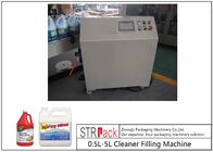 PLC líquido corrosivo automático de la máquina de rellenar del galón 1L-1 en línea para el limpiador