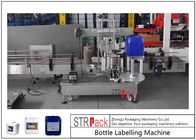 Máquina de etiquetado lateral doble automática de la botella para el detergente del aceite 5-25L/el tambor del champú