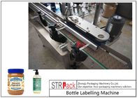 Capacidad de máquina cosmética de etiquetado de la botella redonda 100 BPM con control de la pantalla táctil