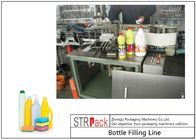 Línea del embotellado del limpiador con el llenador corrosivo anti de la botella de la gravedad y la máquina que capsula rotatoria