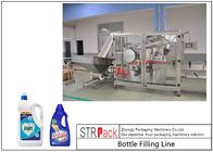Línea de la máquina de rellenar del detergente para ropa del control del PLC con alta eficacia de la producción