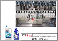 Línea de la máquina de rellenar del detergente para ropa del control del PLC con alta eficacia de la producción