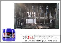 Línea de relleno automática 5L del aceite lubricante - la red 30L pesa la máquina de rellenar