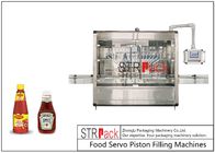 Llenador de relleno de la botella del volumen del pistón de la salsa del equipo de tomate del atasco automático de la salsa de tomate