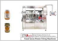 Cabezas Honey Jars de STRPACK 2-16 y máquina de rellenar del motor servo del pistón de las botellas para Honey Jam Glass Jars Bottle