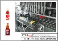 El PLC automático de Chili Sauce Piston Filling Machine controló 12 bocas 250ML
