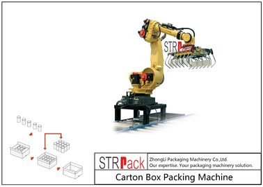 Sistema que empalieta del robot automático del cartón para el amontonamiento de la química alimenticia de la industria