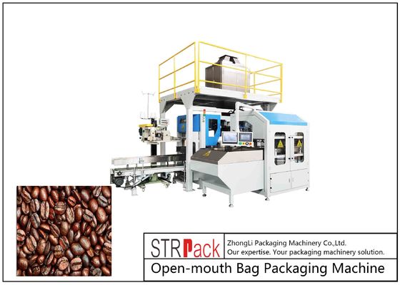 máquina de ensacar abierta de la boca de los granos de café 5kg PE 0.7Mpa 380V 50Hz
